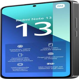 XIAOMI REDMI NOTE 13 8+256GB NFC DS 4G MIDNIGHT BLACK OEM